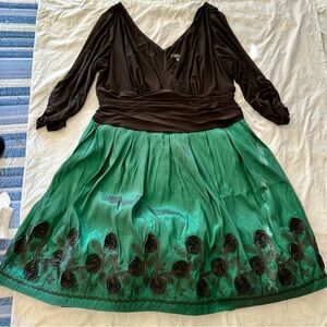 S.L. Fashions Black Dress with Elegant Design